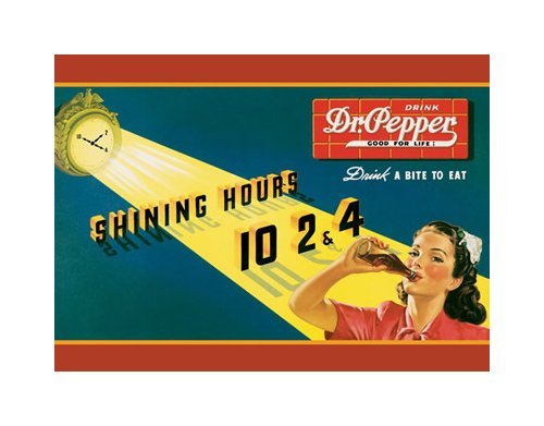 Dr. Pepper - Shining Hours Tin Sign
