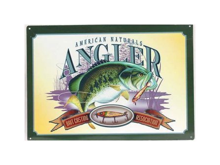 Fishing - American Natural's Angler - Bait Casting Tin Sign