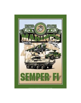 United States Marines - Semper Fi Tin Sign