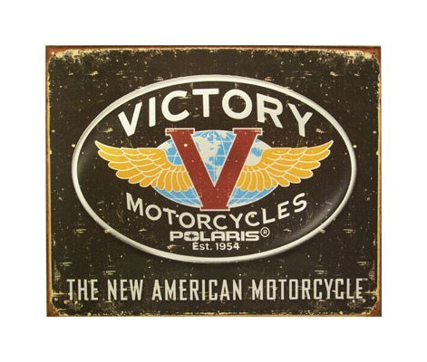 Victory Motorcycles - Logo Tin Sign