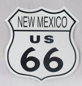 Route 66 - New Mexico Tin Sign