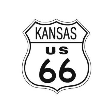 Route 66 - Kansas Tin Sign