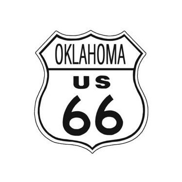 Route 66 - Oklahoma Tin Sign