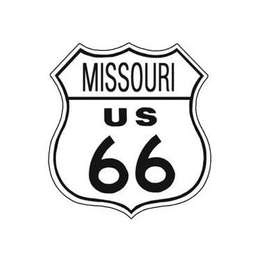 Route 66 - Missouri Tin Sign