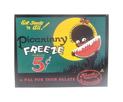 Picaninny Freeze - Hendlers Ice Cream Tin Sign