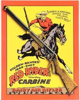 Red Ryder Daisy Air Rifle Tin Sign