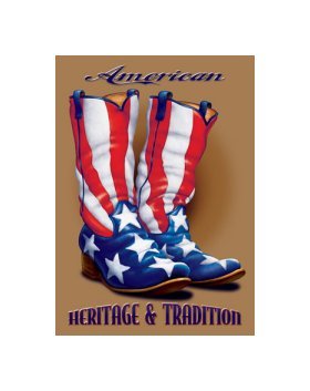 American Heritage and Tradition Tin Sign