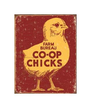 Farm Bureau - Co Op Chicks Tin Sign