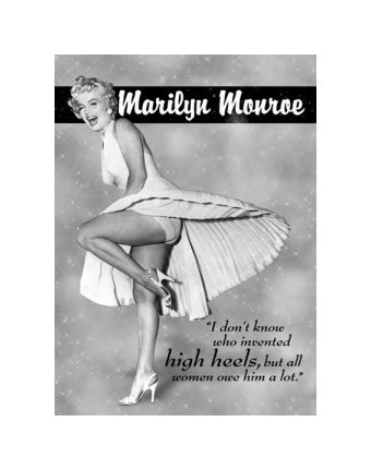 Marilyn Monroe - High Heels Tin Sign