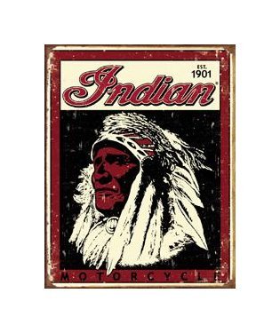 Indian Motorcycles - Est 1901 Tin Sign