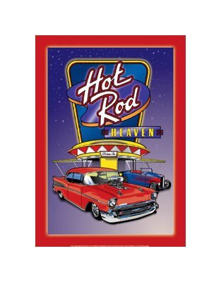 Hot Rod Heaven Tin Sign