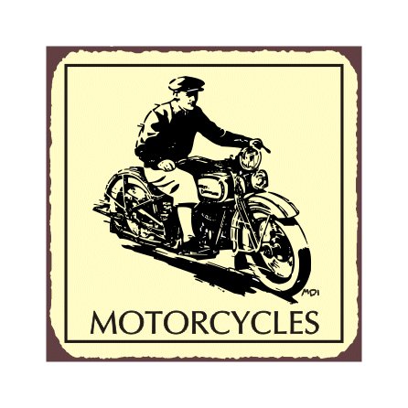 Harley Motorcycles - Metal Art Sign