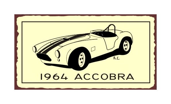 1964 Accobra - Metal Art Sign