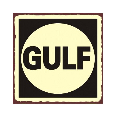 Gulf Oil - Metal Art Sign