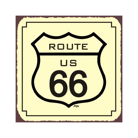 Route 66 - Metal Art Sign