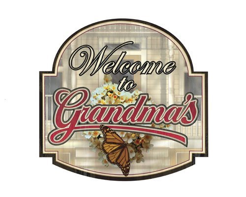 Welcome to Grandma's - Welcome Sign - Tin Sign