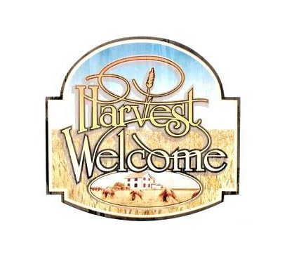 Harvest Welcome - Welcome Sign - Tin Sign