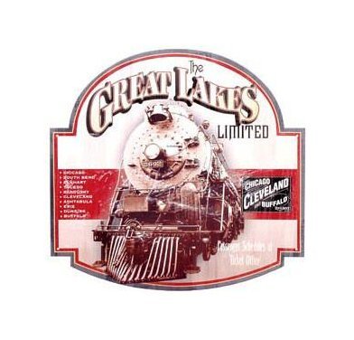 The Great Lakes Limited Train Tin Sign