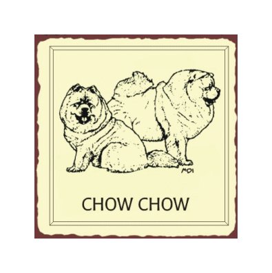 Chow Chow Metal Art Sign