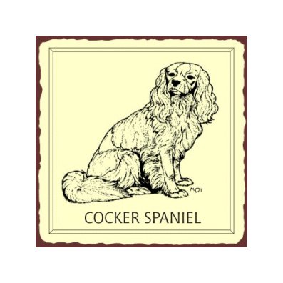 Cocker Spaniel Metal Art Sign