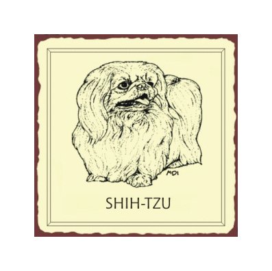 Shih-tzu Dog Metal Art Sign