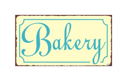 Bakery Metal Art Sign