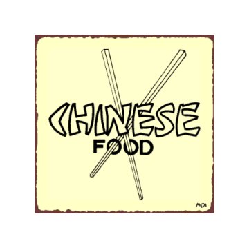Chinese Food Metal Art Sign
