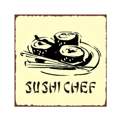 Sushi House Metal Art Sign