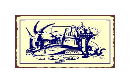 Oysters Metal Art Sign