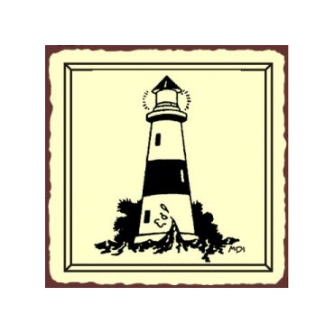 Lighthouse Metal Art Sign