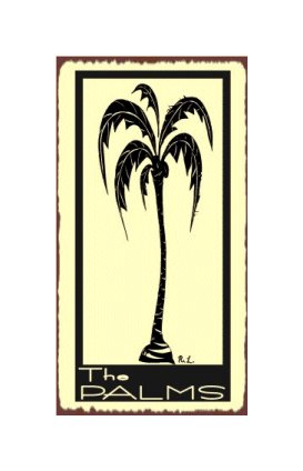 The Palms - Palm Tree - Metal Art Sign