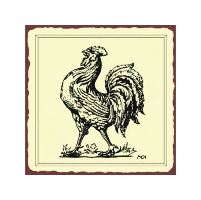 Rooster Metal Art Sign