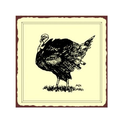 Turkey Metal Art Sign