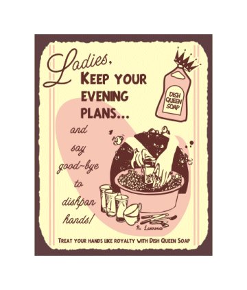 Treat Your Hands Like Royalty With Dish Queen Soap - Metal Art Sign