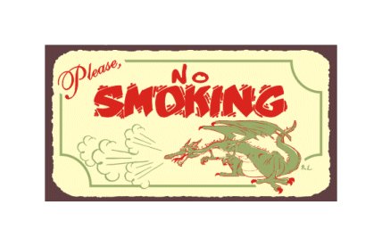 Please No Smoking - Metal Art Sign
