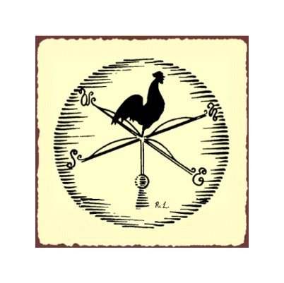 Weathervane Rooster - Metal Art Sign
