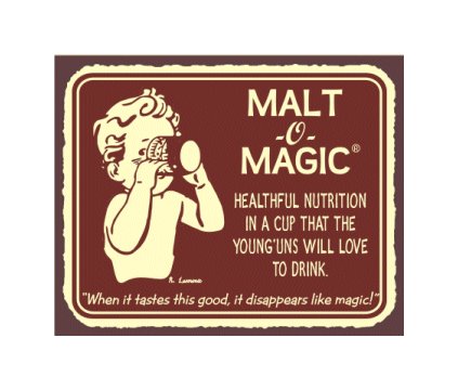 Malt O Magic - Metal Art Sign