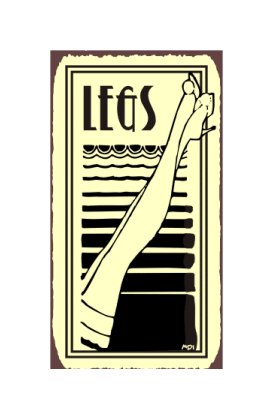 Legs Metal Art Sign
