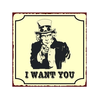 Uncle Sam - I Want You - Metal Art Sign