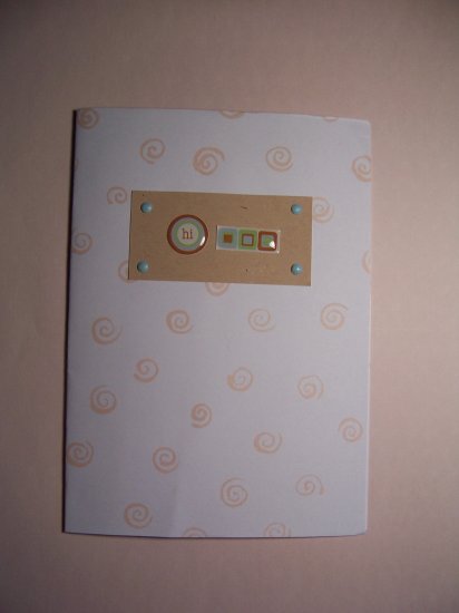 "Hi" Notecard - FREE shipping!