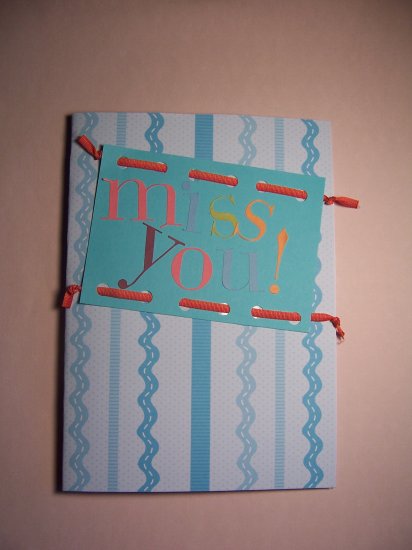 Miss You card - FREE shipping!