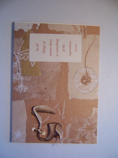 Natural notecard