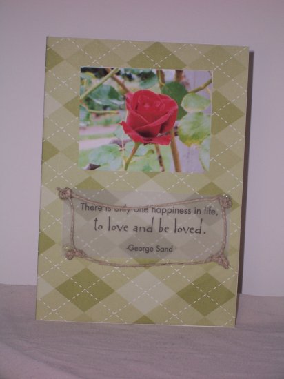 Rose photo notecard - FREE shipping!