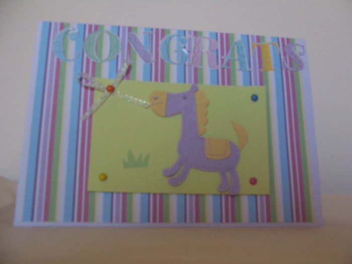 Congrats Baby card - FREE shipping!