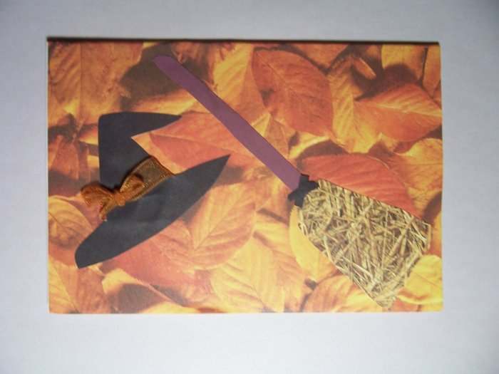 Witch hat and broom - FREE shipping!