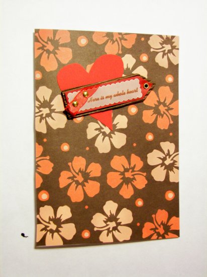 Hibiscus Heart Valentine - FREE shipping!