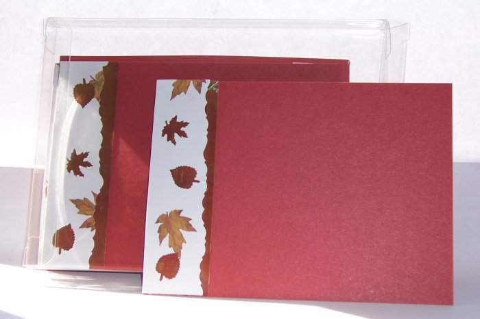 Fall Leaves Flat Card set-FREE Shipping!