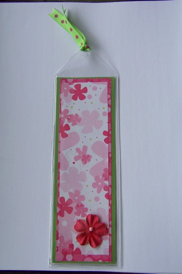 Pink Floral Bookmark- FREE Shipping!