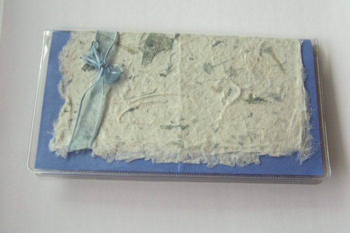 Blue Checkbook Cover - FREE shipping!