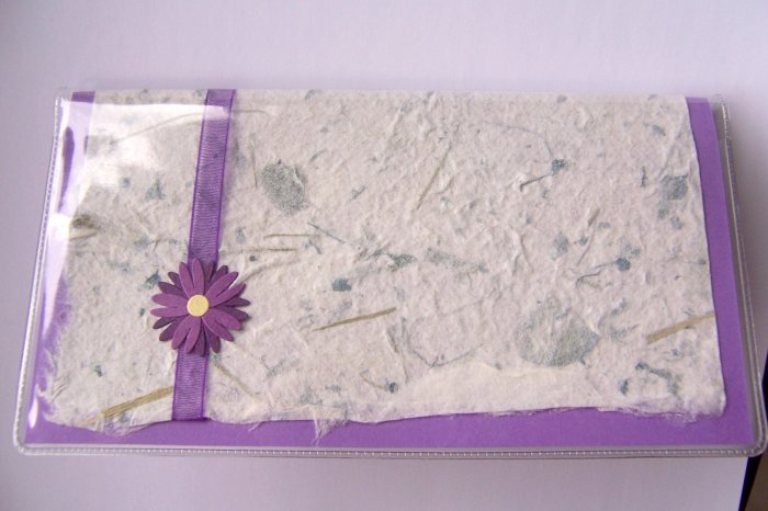 Purple Checkbook Cover - FREE shipping!